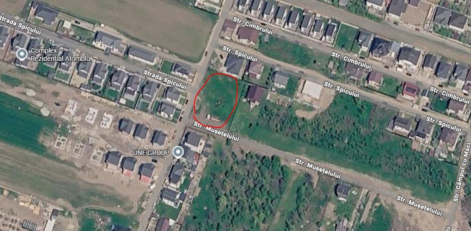 Ambrozie in Str. Spicului 20, Măgurele, Oraș Măgurele, Județul Ilfov - Harta teren 2.JPG